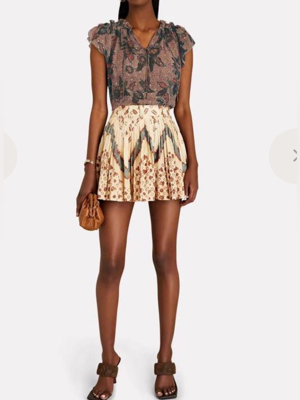 Ulla Johnson Women’s Marilyn Ruffle Fil Coupe Top Sheer Silk Blend Blouse Size10